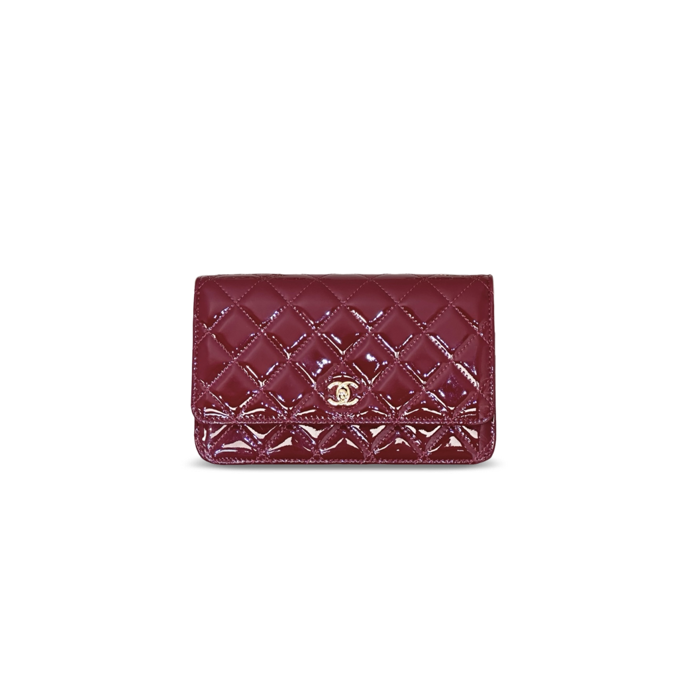 CHANEL CLASSIC WALLET ON CHAIN PATENT LEATHER AS4241 (19*13*3.5cm)